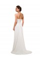 Soft Chiffon Sweetheart Chapel Train Sleeveless Wedding Gowns Southampton