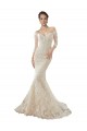 Tulle & Lace Off the Shoulder Chapel Train Long Sleeves Wedding Dress Southampton
