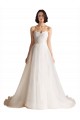 Low Back Tulle Sweetheart Sweep Train Sleeveless Bridal Wedding Dress Southampton