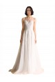 Tulle Illusion Neck Chapel Train Sleeveless Wedding Dress Southampton