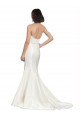 Satin & Lace Sweetheart Chapel Train Sleeveless Bridal Dress Southampton