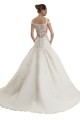 Tulle & Lace Off the Shoulder Sweep Train Sleeveless Wedding Dress Southampton