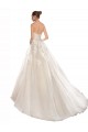 Tulle & Lace Strapless Chapel Train Sleeveless Wedding Dress Southampton
