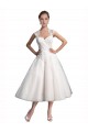 Tulle & Lace Sweetheart Tea Length Sleeveless Beach Wedding Dress Southampton