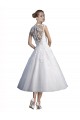 Tulle & Lace Sweetheart Tea Length Sleeveless Beach Wedding Dress Southampton
