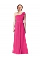 Azalea Soft Chiffon One Shoulder Long Sleeveless Bridesmaid Gown Southampton