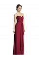Burgundy Soft Chiffon Sweetheart Long Sleeveless Formal Dress / Bridesmaid Dress Southampton