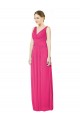 V-Back Azalea Soft Chiffon V-Neck Long Sleeveless Bridesmaid Dress Southampton