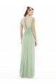 Sage Soft Chiffon Sweetheart Long Cap Sleeves Formal Dress / Bridesmaid Dress Southampton
