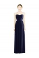 Soft Chiffon Sweetheart Long Sleeveless Formal Evening Gown / Bridesmaid Dress Southampton