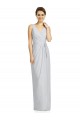 V-Back Frost Soft Chiffon V-Neck Long Sleeveless Bridesmaid Dress Southampton