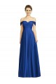 Soft Chiffon Off the Shoulder Long Cap Sleeves Semi Formal Evening Dress / Bridesmaid Dress Southampton