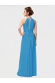Soft Chiffon High Neck Sleeveless High Low Bridesmaid Dress Southampton