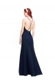 Soft Chiffon Halter Neck Long Sleeveless Prom Dress / Bridesmaid Dress Southampton