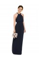 Chiffon Halter Neck Long Sleeveless Bridesmaid Dress Southampton