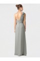 Soft Chiffon One Shoulder Long Sleeveless Bridesmaid Dress / Formal Dress Southampton