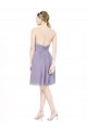 Burgundy Soft Chiffon Sweetheart Knee Length Sleeveless Bridesmaid Dress Southampton