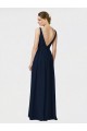Chiffon V-Neck Long Sleeveless Bridesmaid Dresses / Formal Dresses Southampton
