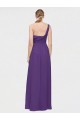 Soft Chiffon One Shoulder Long Sleeveless High Low Bridesmaid Dress Southampton