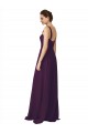 Soft Chiffon Spaghetti Straps Sweep Train Sleeveless Bridesmaid Dress Southampton
