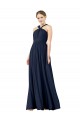 Princess Chiffon V-Neck Long Sleeveless Bridesmaid Gowns Southampton