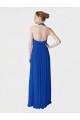 Soft Chiffon Halter Neck Long Sleeveless Evening Dress / Bridesmaid Dress Southampton