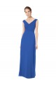 V-Back Soft Chiffon Off the Shoulder Long Sleeveless Bridesmaid Dresses Southampton