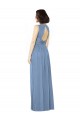 Keyhole Back Soft Chiffon Bateau Neck Long Sleeveless Bridesmaid Dress Southampton