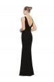 Black Soft Chiffon V-Neck Long Sleeveless Bridesmaid Gown Southampton