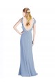 Open Back Chiffon V-Neck Long Floor Length Sleeveless Bridesmaid Dress Southampton