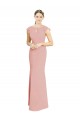Soft Chiffon Boat Neck Long Cap Sleeves Formal Dress / Bridesmaid Dress Southampton