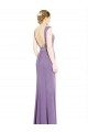 Low Back Soft Chiffon Boat Neck Long Sleeveless Formal Dress / Bridesmaid Dress Southampton