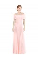 Soft Chiffon Off the Shoulder Long Sleeveless Formal Bridesmaid Dress Southampton
