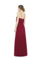 Open Back A-Line Soft Chiffon Halter Neck Long Sleeveless Bridesmaid Dress Southampton