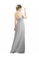 Low Back Soft Chiffon Sweetheart Long Sleeveless Bridesmaid Dresses Southampton