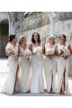 Low Back Soft Chiffon V-Neck Long Sleeveless Bridesmaid Dress Southampton