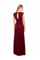 Keyhole Back Soft Chiffon V-Neck Long Sleeveless Prom Dress / Bridesmaid Dress Southampton