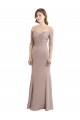 Keyhole Back Soft Chiffon & Lace Sweetheart Long Half Sleeves Bridesmaid Dress Southampton