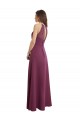 Keyhole Back Chiffon Sweetheart Long Sleeveless Bridesmaid Dress / Evening Gowns Southampton