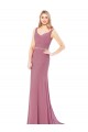 Low Back Soft Chiffon Sweetheart Long Sleeveless Prom Dress / Bridesmaid Dress Southampton