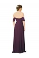 Soft Chiffon Sweetheart Long Cold Shoulder Formal Dress / Bridesmaid Dress Southampton
