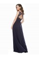 Keyhole Back Soft Chiffon & Lace V-Neck Long Sleeveless Bridesmaid Dress Southampton