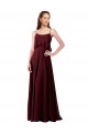 Chiffon Spaghetti Straps Long Sleeveless Bridesmaid Gowns Southampton