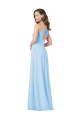 Keyhole Back Chiffon Spaghetti Straps Long Sleeveless Formal Dress / Bridesmaid Dress Southampton