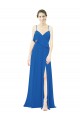 Royalty Soft Chiffon Spaghetti Straps Long Sleeveless Bridesmaid Dress Southampton
