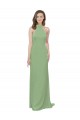 Soft Chiffon Halter Neck Long Sleeveless Formal Dress / Bridesmaid Dress Southampton