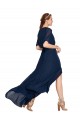 Soft Chiffon V-Neck Long Flutter Sleeves Bridesmaid Dress / Formal Dress Southampton