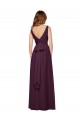 Chiffon V-Neck Long Sleeveless Evening Gowns / Bridesmaid Dresses Southampton