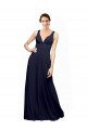 Open Back Chiffon V-Neck Long Sleeveless Wedding Guest Dress Southampton