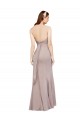 Black Soft Chiffon Off the Shoulder Long Sleeveless Prom Dress / Bridesmaid Dress Southampton